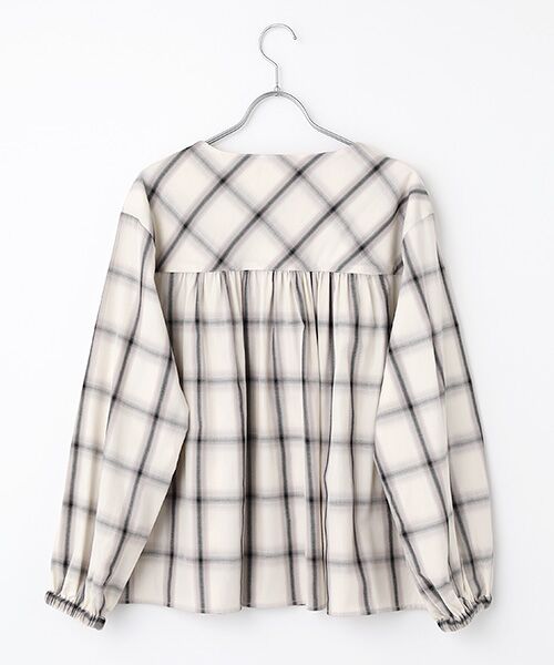 INGEBORG / インゲボルグ シャツ・ブラウス | 【HAPPY ITEM】コットンチェックブラウス | 詳細1