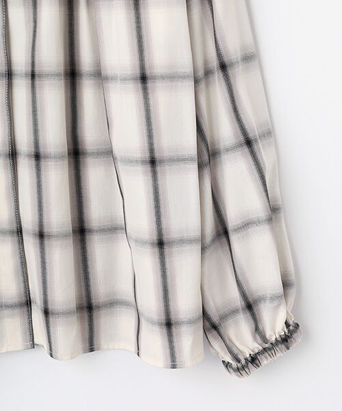 INGEBORG / インゲボルグ シャツ・ブラウス | 【HAPPY ITEM】コットンチェックブラウス | 詳細3