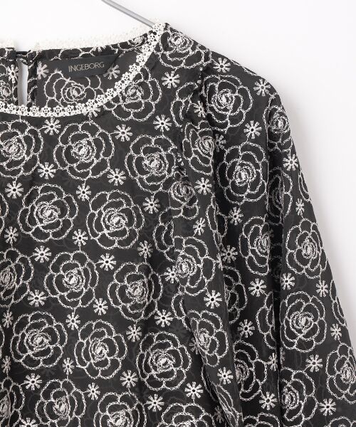 INGEBORG / インゲボルグ シャツ・ブラウス | カメリアシフォンレースチュニック | 詳細2