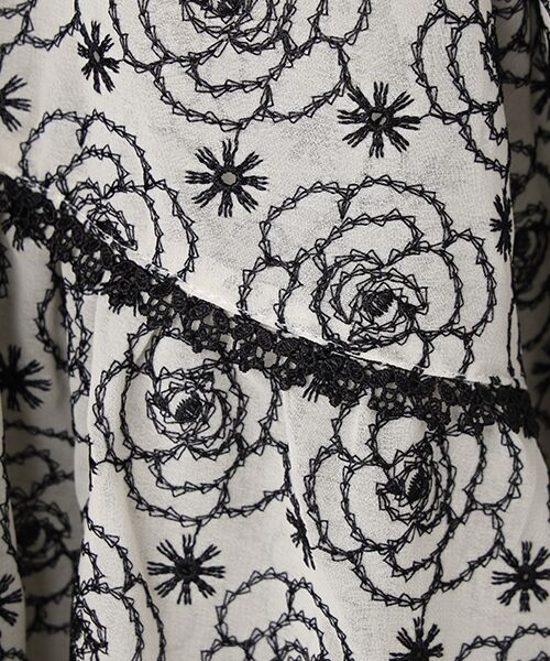 INGEBORG / インゲボルグ シャツ・ブラウス | カメリアシフォンレースチュニック | 詳細7