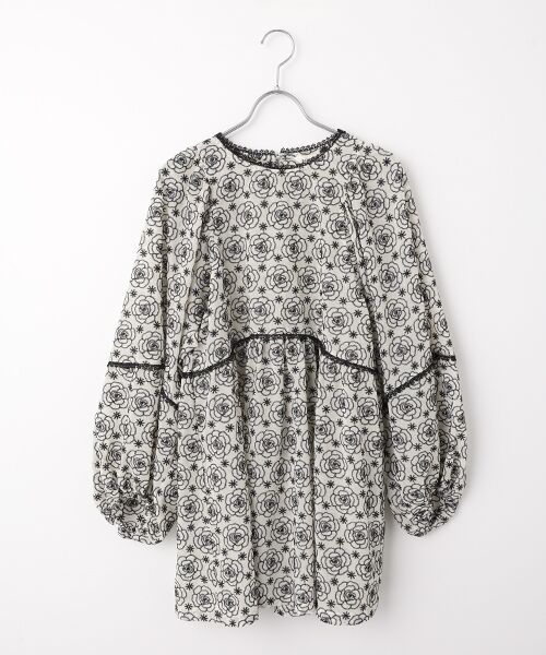 INGEBORG / インゲボルグ シャツ・ブラウス | カメリアシフォンレースチュニック（キナリ）