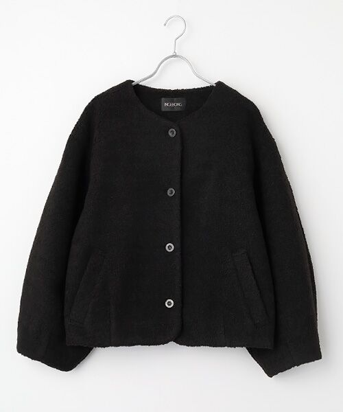 INGEBORG / インゲボルグ その他アウター | 【HAPPY ITEM】ボアジャケット（クロ）