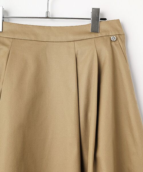 INGEBORG / インゲボルグ ロング・マキシ丈スカート | ビンテージギャバジンタックスカート | 詳細3