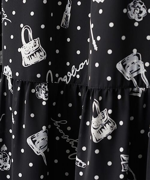 INGEBORG / インゲボルグ ロング・マキシ丈スカート | ドットコスメpt.ティアードスカート | 詳細1