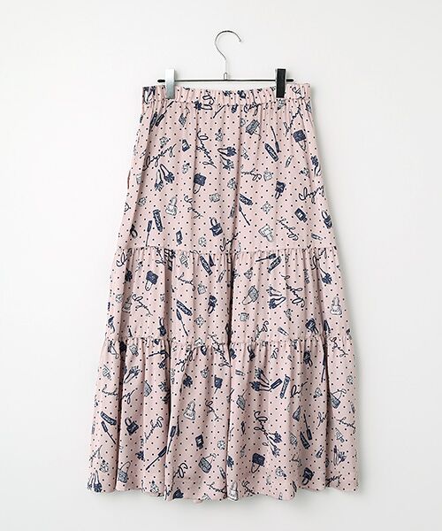 INGEBORG / インゲボルグ ロング・マキシ丈スカート | ドットコスメpt.ティアードスカート | 詳細3