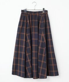 INGEBORG / インゲボルグ ロング・マキシ丈スカート | 【HAPPY ITEM】コットンチェックスカート