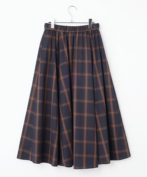 INGEBORG / インゲボルグ ロング・マキシ丈スカート | 【HAPPY ITEM】コットンチェックスカート | 詳細2