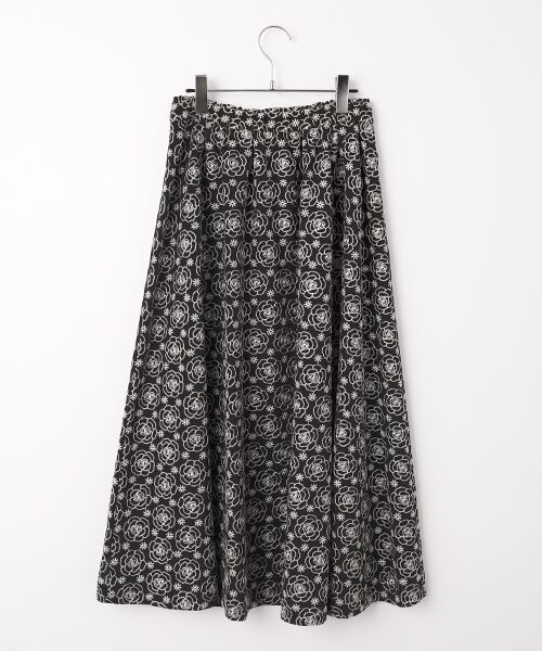 INGEBORG / インゲボルグ ロング・マキシ丈スカート | カメリアシフォンレーススカート | 詳細1