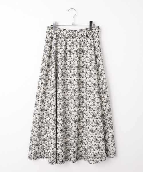 INGEBORG / インゲボルグ ロング・マキシ丈スカート | カメリアシフォンレーススカート（キナリ）