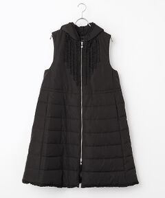 INGEBORG / インゲボルグ ベスト | ソフトタフタフード付きベストコート