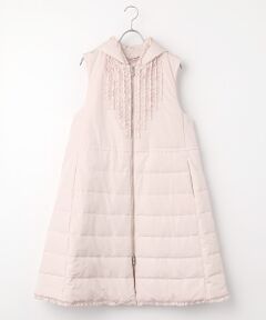 INGEBORG / インゲボルグ ベスト | ソフトタフタフード付きベストコート