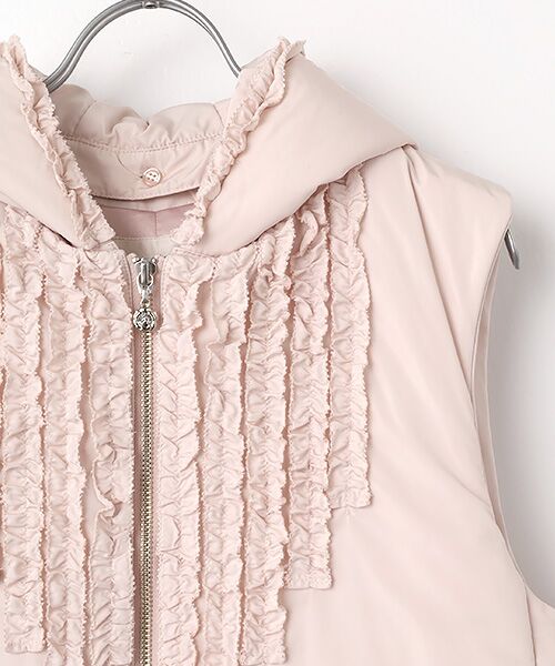 INGEBORG / インゲボルグ ベスト | ソフトタフタフード付きベストコート | 詳細4