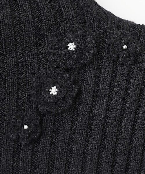 INGEBORG / インゲボルグ ミニ丈・ひざ丈ワンピース | ポンチョ付きニットワンピース | 詳細1