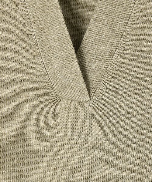 INGEBORG / インゲボルグ シャツ・ブラウス | スリットネックニットチュニック | 詳細6