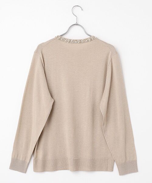 INGEBORG / インゲボルグ カーディガン・ボレロ | カメリアリボン刺繍入りワッペンニットカーディガン | 詳細4