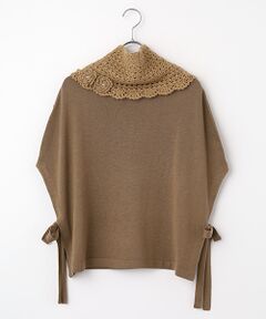 INGEBORG / インゲボルグ ニット・セーター | ネックウォーマー付きニットポンチョ