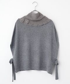 INGEBORG / インゲボルグ ニット・セーター | ネックウォーマー付きニットポンチョ