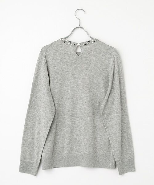 INGEBORG / インゲボルグ ニット・セーター | カメリアリボン刺繍入りニットセーター | 詳細3