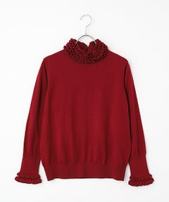 INGEBORG / インゲボルグ ニット・セーター | フリルハイネックセーター