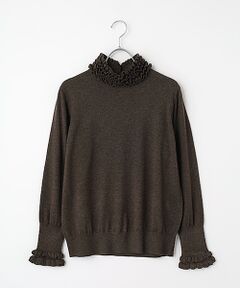 INGEBORG / インゲボルグ ニット・セーター | フリルハイネックセーター