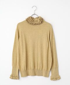 INGEBORG / インゲボルグ ニット・セーター | フリルハイネックセーター