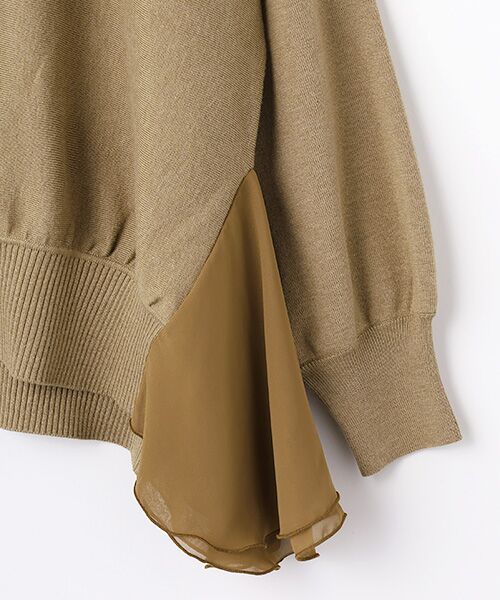 INGEBORG / インゲボルグ ニット・セーター | シフォン使いタートルネックセーター | 詳細5