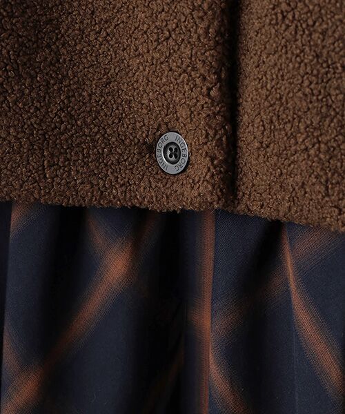 INGEBORG / インゲボルグ ロング・マキシ丈ワンピース | 【HAPPY ITEM】ボアベスト×コットンチェックワンピース | 詳細9