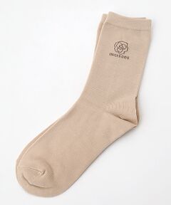 INGEBORG / インゲボルグ ソックス | ロゴ＆カメリア入りソックス