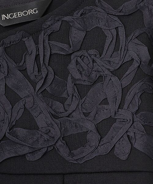 INGEBORG / インゲボルグ ロング・マキシ丈ワンピース | リボン刺繍カットソーワンピース | 詳細1