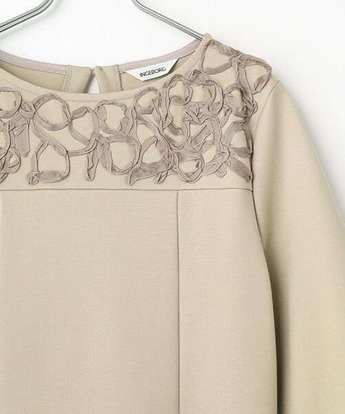 INGEBORG / インゲボルグ ロング・マキシ丈ワンピース | リボン刺繍カットソーワンピース | 詳細3