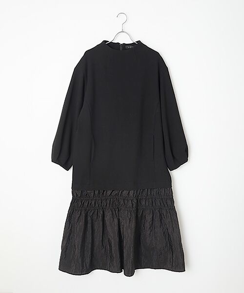 INGEBORG / インゲボルグ ロング・マキシ丈ワンピース | カットソーワンピース（クロ）