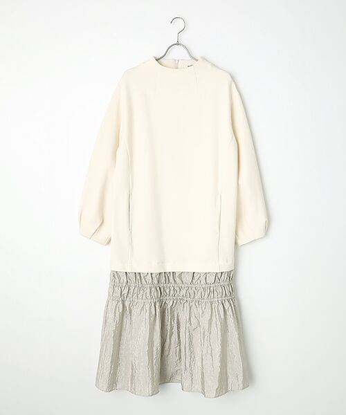 INGEBORG / インゲボルグ ロング・マキシ丈ワンピース | カットソーワンピース（アイボリー）