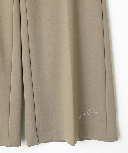 INGEBORG / インゲボルグ その他パンツ | ロゴ刺繍入りワイドパンツ | 詳細5