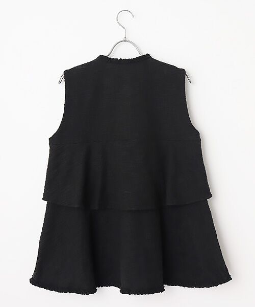 INGEBORG / インゲボルグ カットソー | ジャージーツイードフリルベスト | 詳細1