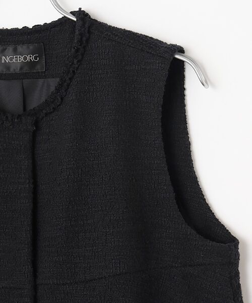 INGEBORG / インゲボルグ カットソー | ジャージーツイードフリルベスト | 詳細2