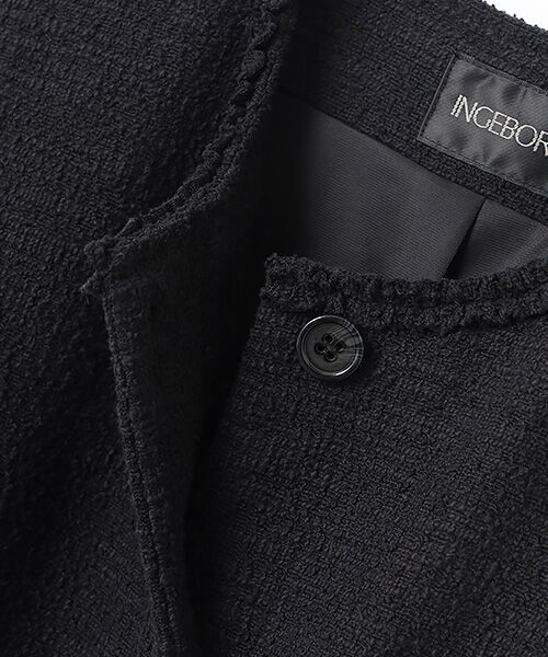 INGEBORG / インゲボルグ カットソー | ジャージーツイードフリルベスト | 詳細4