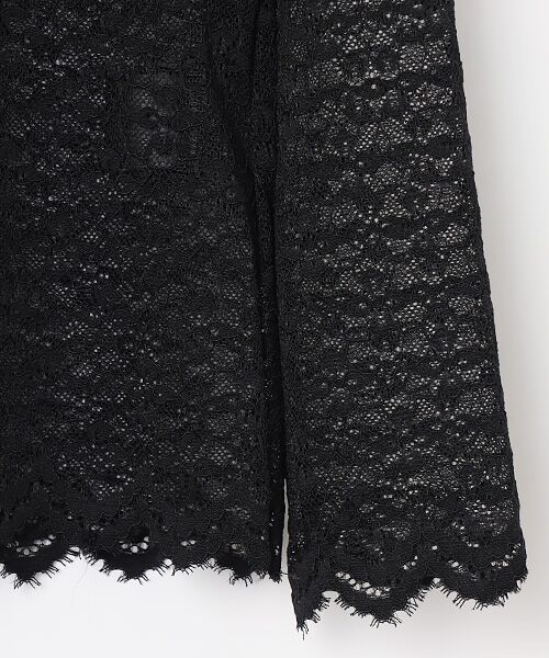 INGEBORG / インゲボルグ カットソー | ストレッチレースモックネックインナー | 詳細3