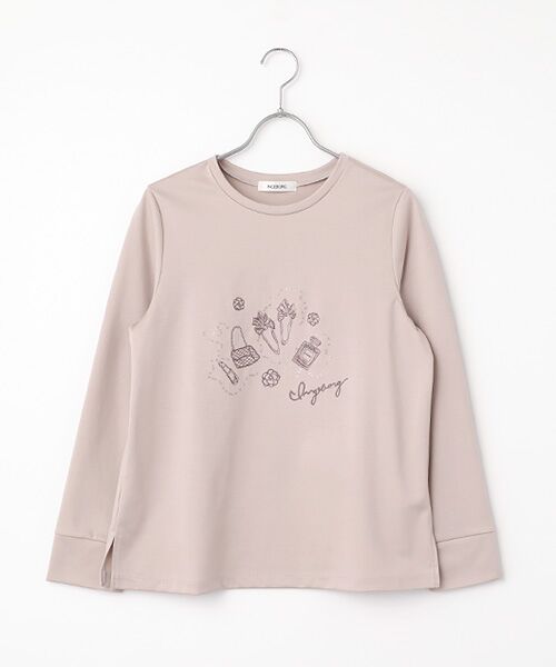 INGEBORG / インゲボルグ カットソー | ドットコスメワンポイントpt.カットソー（ベージュ）