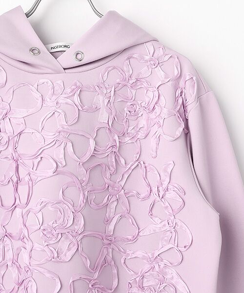 INGEBORG / インゲボルグ カットソー | リボン刺繍カットソーフーディ | 詳細6