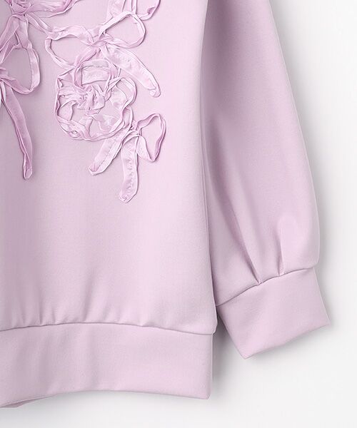 INGEBORG / インゲボルグ カットソー | リボン刺繍カットソーフーディ | 詳細7