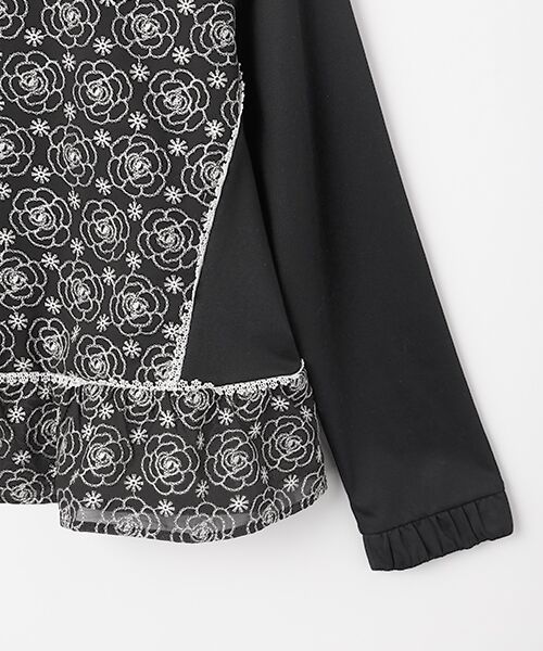 INGEBORG / インゲボルグ カットソー | カメリアシフォンレース使いカットソー | 詳細3