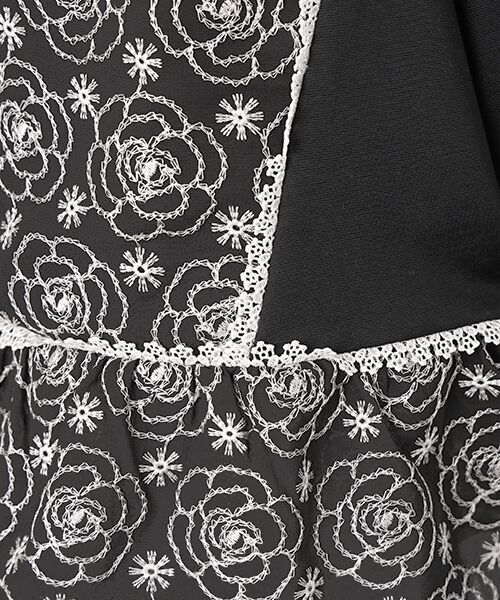 INGEBORG / インゲボルグ カットソー | カメリアシフォンレース使いカットソー | 詳細4