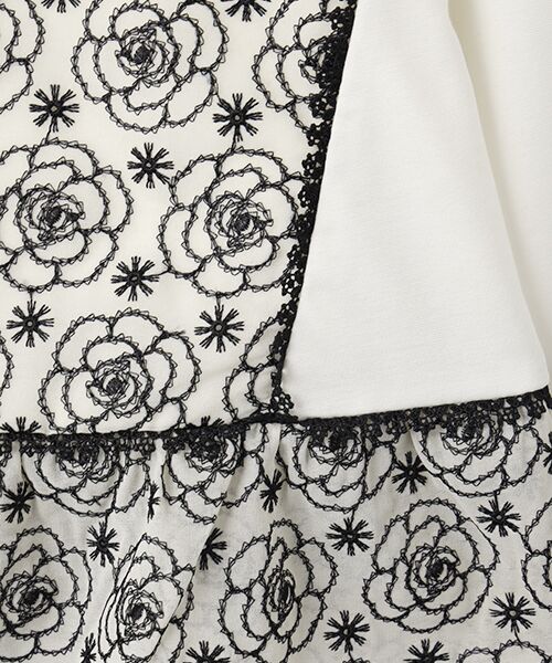 INGEBORG / インゲボルグ カットソー | カメリアシフォンレース使いカットソー | 詳細5