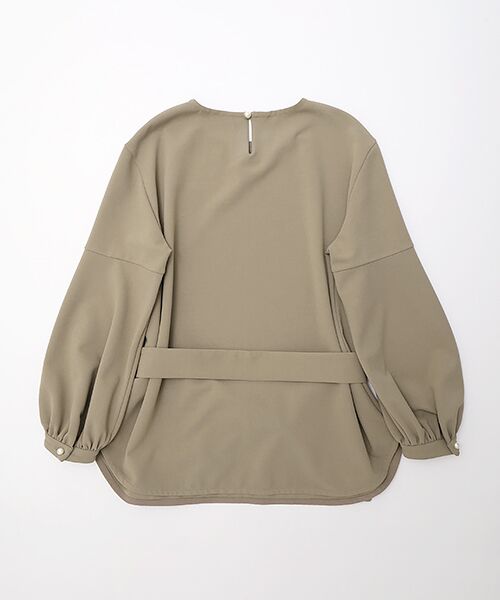 INGEBORG / インゲボルグ カットソー | コサージュ付きロゴ刺繍入りカットソー | 詳細3