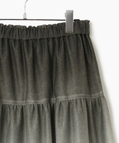 INGEBORG / インゲボルグ ロング・マキシ丈スカート | グラデーションデニムpt.ティアードスカート | 詳細2