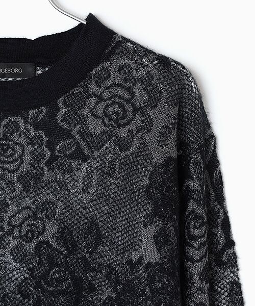 INGEBORG / インゲボルグ シャツ・ブラウス | バラ柄レース編みニット | 詳細2
