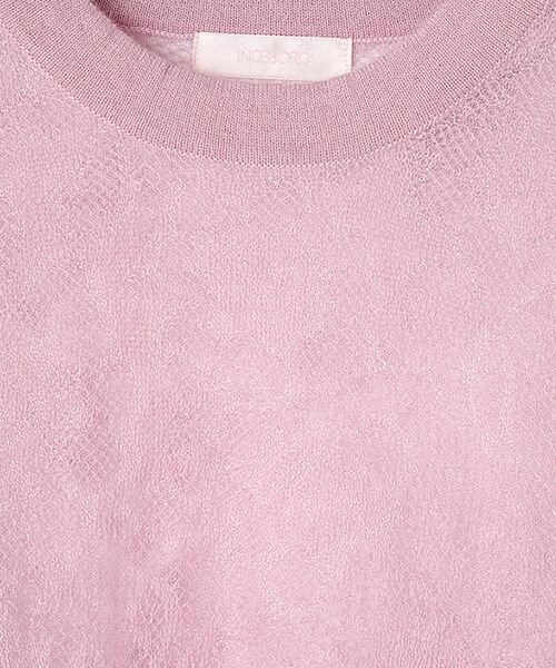 INGEBORG / インゲボルグ シャツ・ブラウス | バラ柄レース編みニット | 詳細6