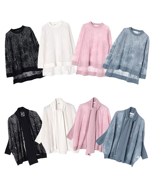 INGEBORG / インゲボルグ シャツ・ブラウス | バラ柄レース編みニット | 詳細8