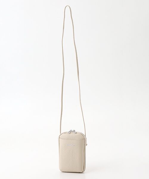 INGEBORG / インゲボルグ ショルダーバッグ | レザースマホショルダー（エクリュ）