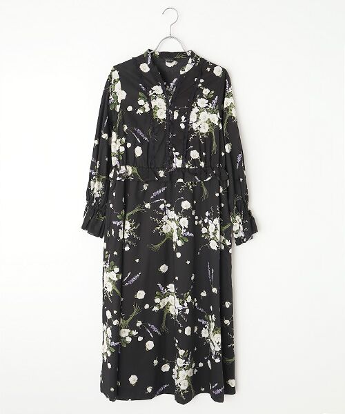 INGEBORG / インゲボルグ ミニ丈・ひざ丈ワンピース | アネモネpt.ワンピース（クロ）